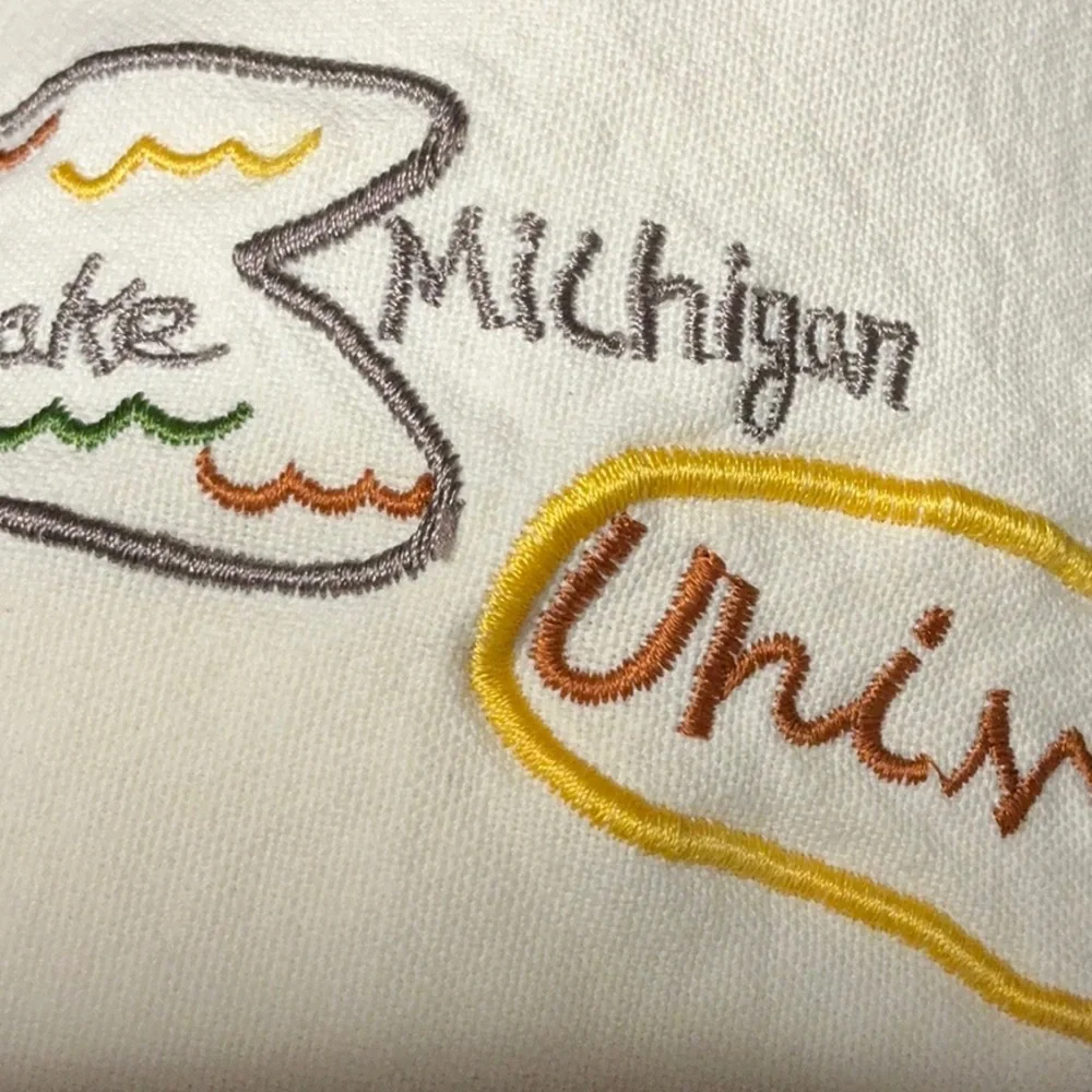 Chicago Embroidered Throw Pillow Cover